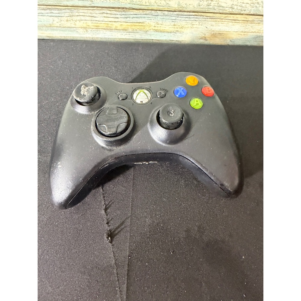Microsoft Xbox 360 Wireless Controller Black Good Condition Model 1403 OEM